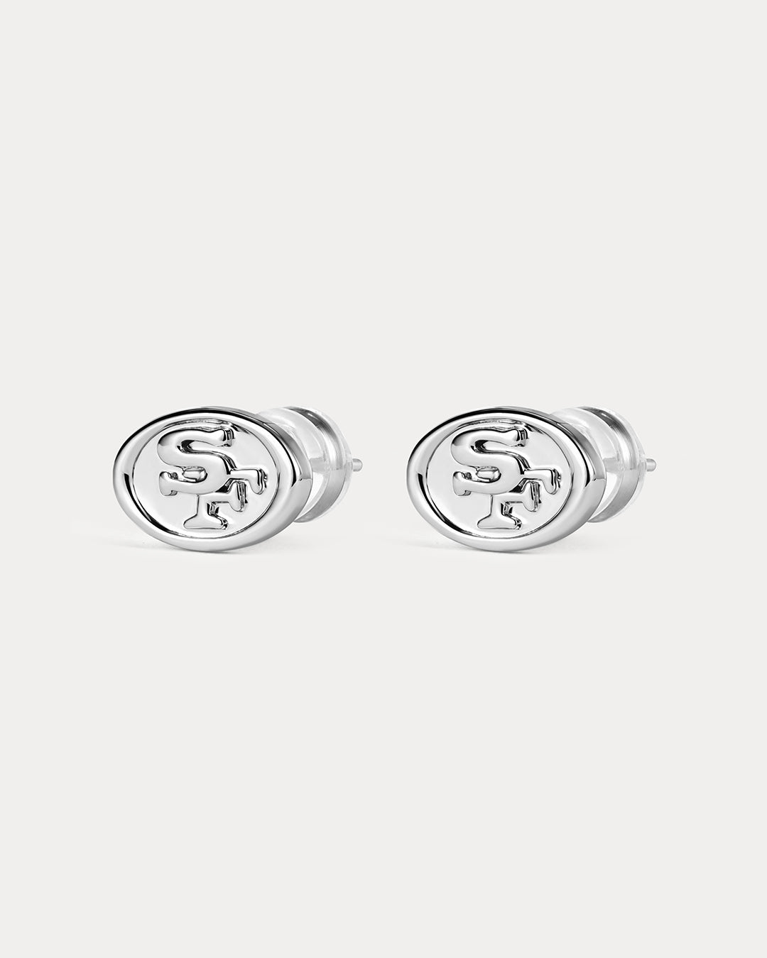 NFL Logo Studs - Silver - Earrings — alternate view 3