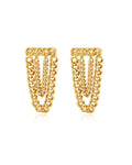 Louis Chain Studs - Gold