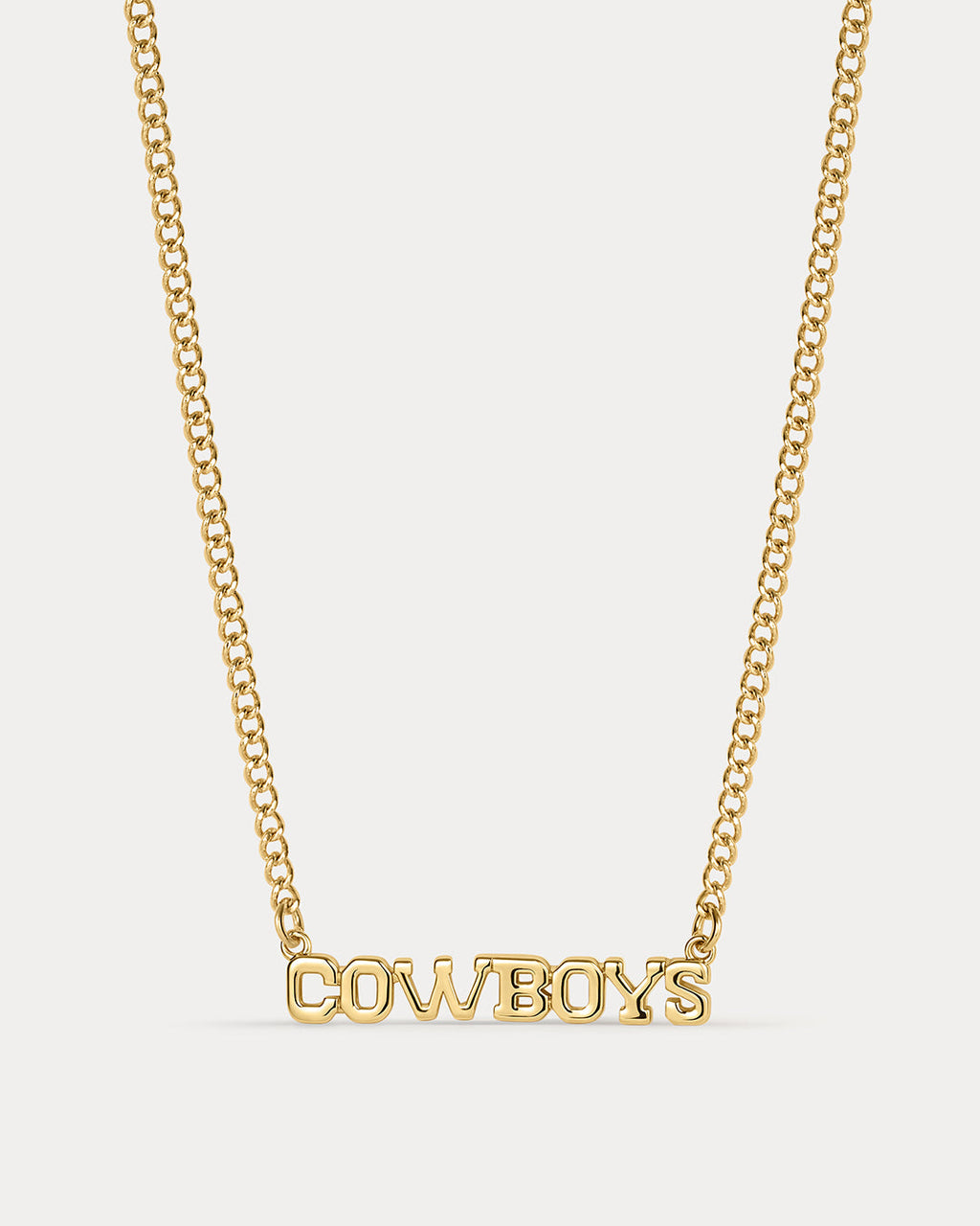 NFL Nameplate Necklace - Gold — alternate angle 2