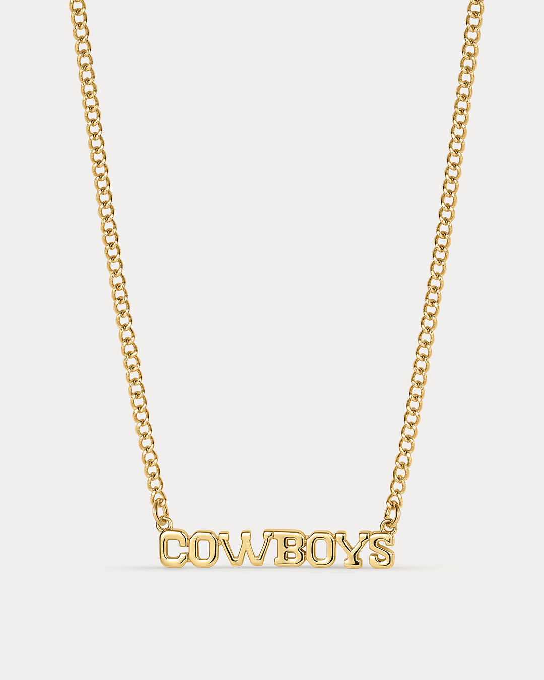 NFL Nameplate Necklace - Gold — alternate angle 2