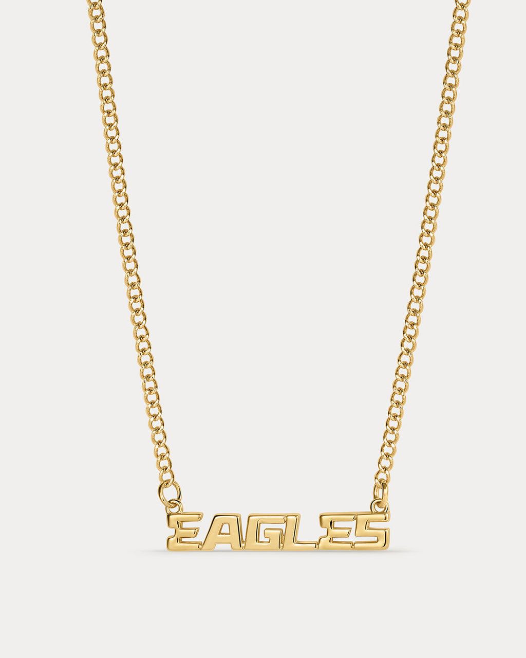 NFL Nameplate Necklace - Gold — another angle