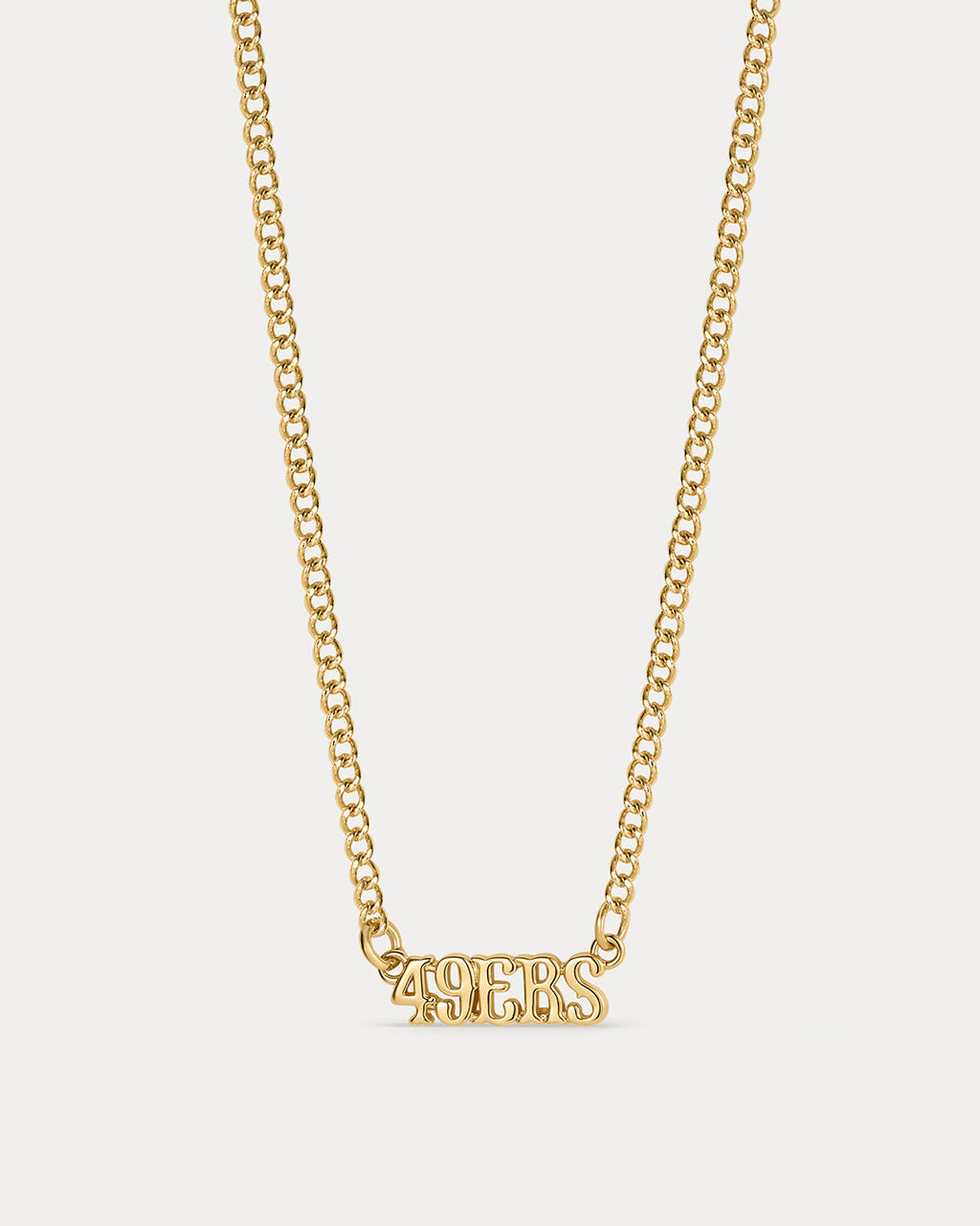 NFL Nameplate Necklace - Gold — detail view