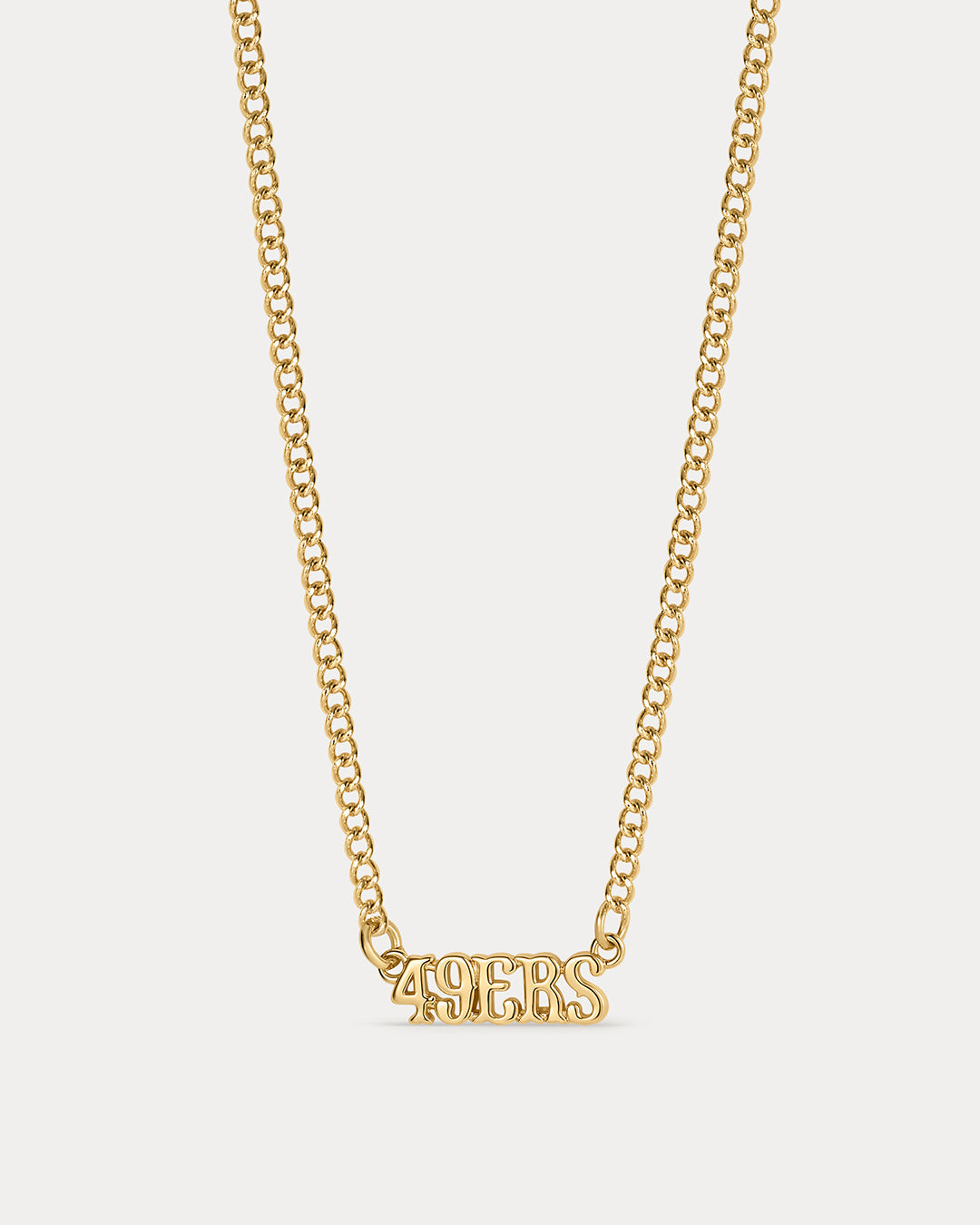 NFL Nameplate Necklace - Gold — detail view