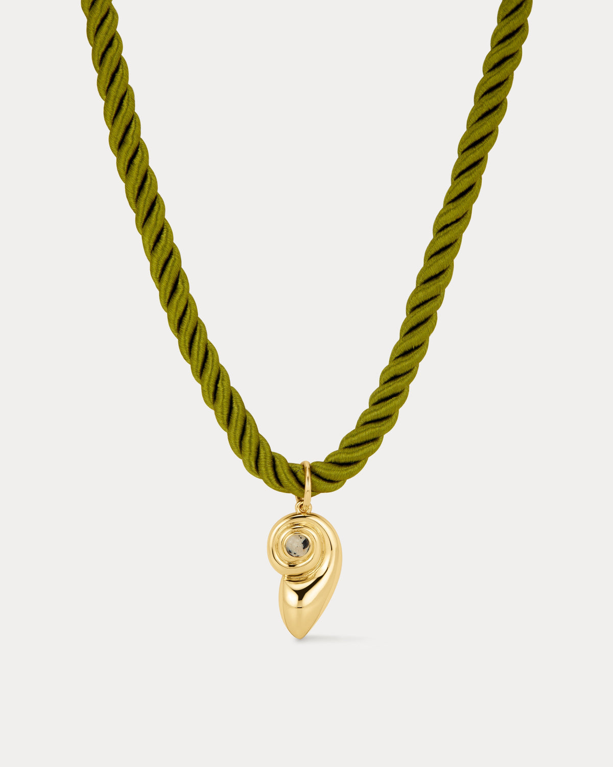 Palma Shell Cord Necklace - Gold