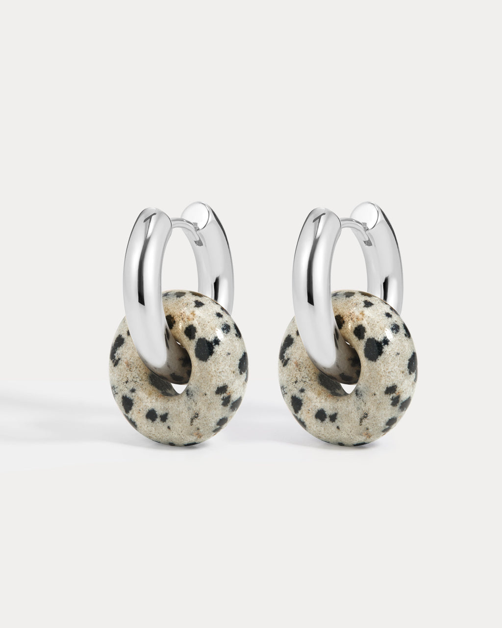 Palma Washer Hoops - Silver