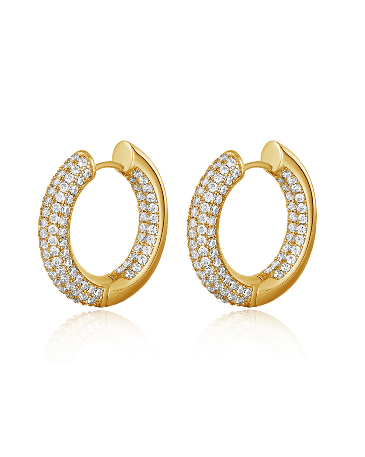 Reversible Amalfi Hoops - Gold