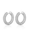 Reversible Amalfi Hoops - Silver