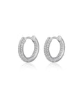 Reversible Mini Amalfi Hoops - Silver