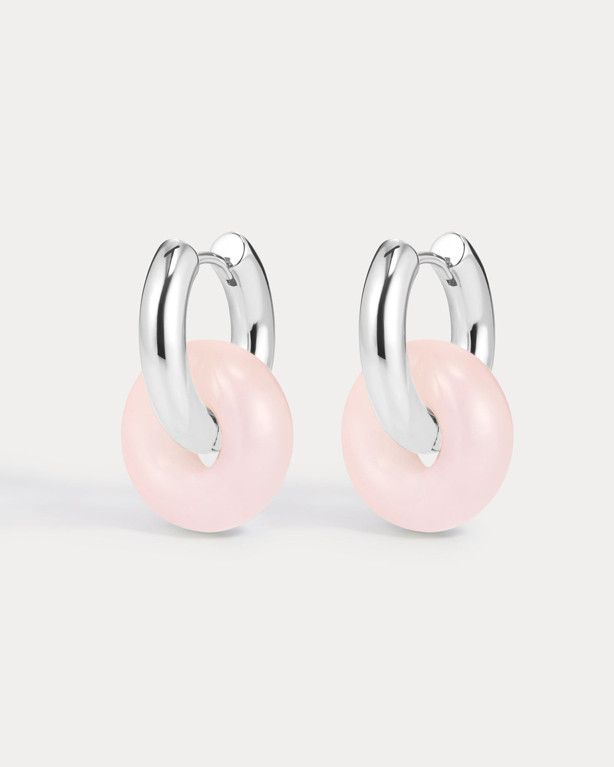Rio Washer Hoops - Silver