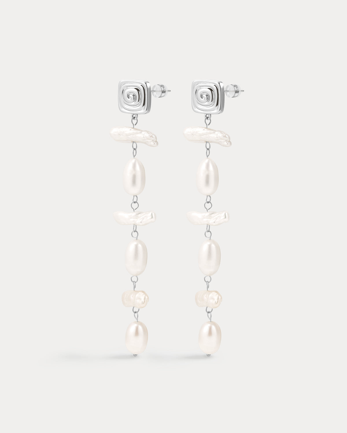 Seychelles Pearl Drop Studs - Silver - Earrings