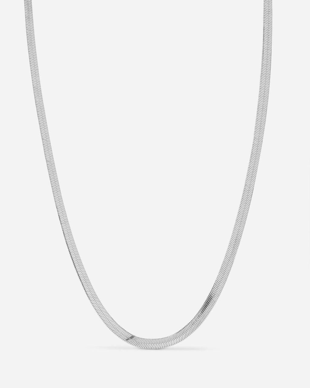 Classique Herringbone Chain - Silver in Gold