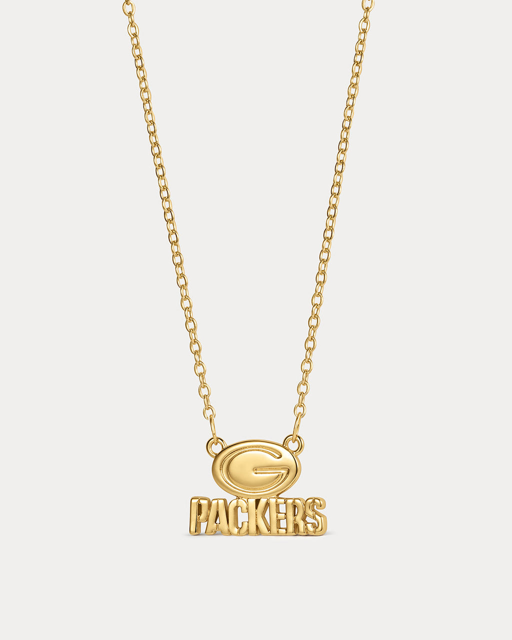 NFL Logo Charm Necklace - Gold — packaging view