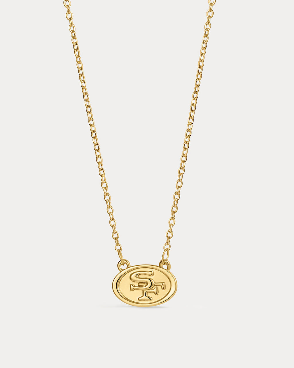 NFL Logo Charm Necklace - Gold — alternate view 3