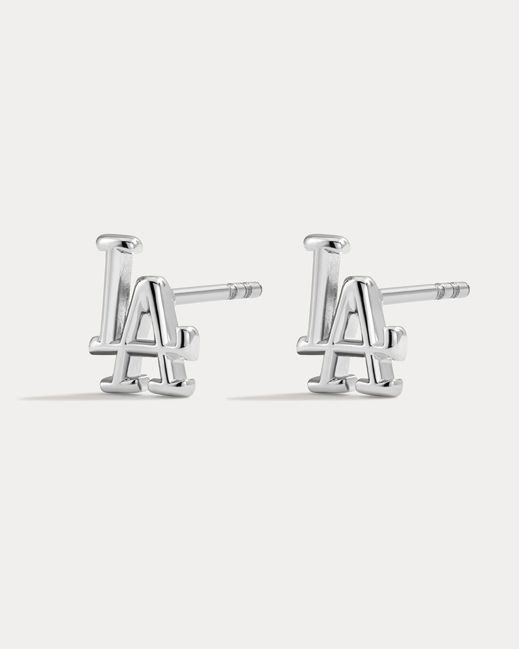 MLB Logo Studs in Silver — alternate view 3