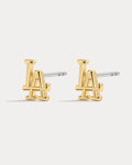 MLB Logo Studs in Gold