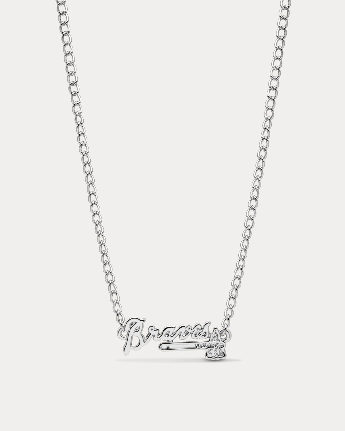 MLB Nameplate Necklace in Silver — alternate view 4