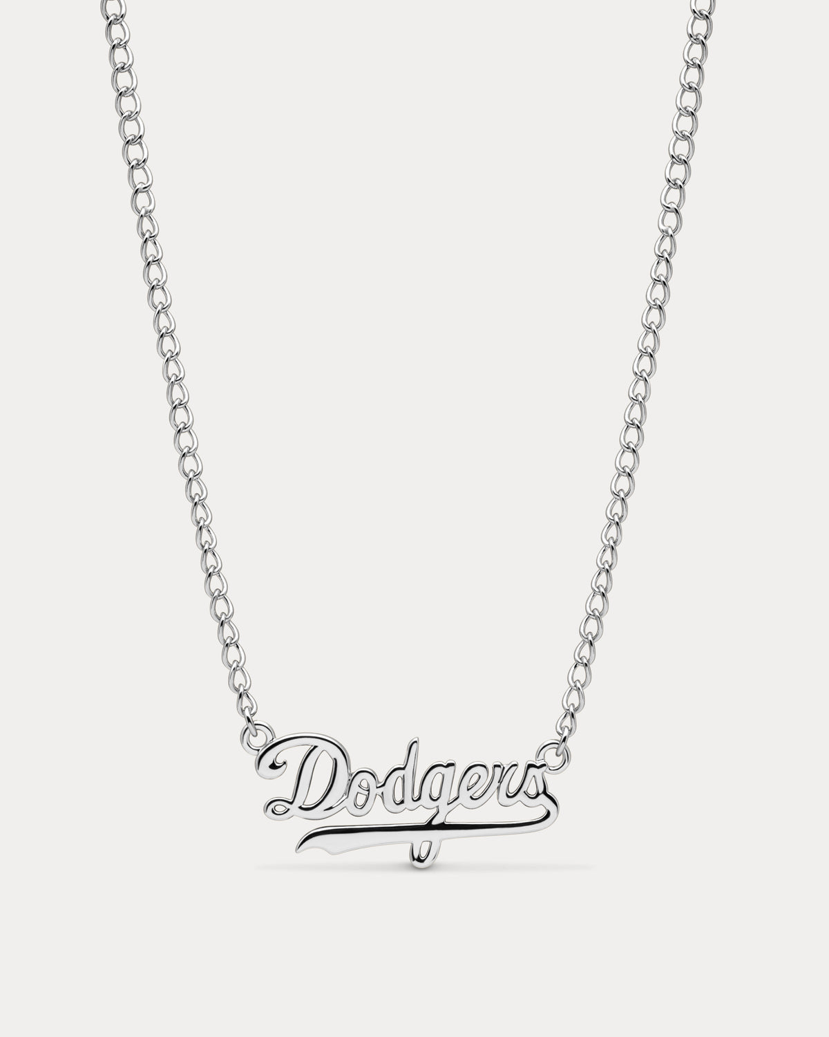 MLB Nameplate Necklace in Silver — alternate view 2 3
