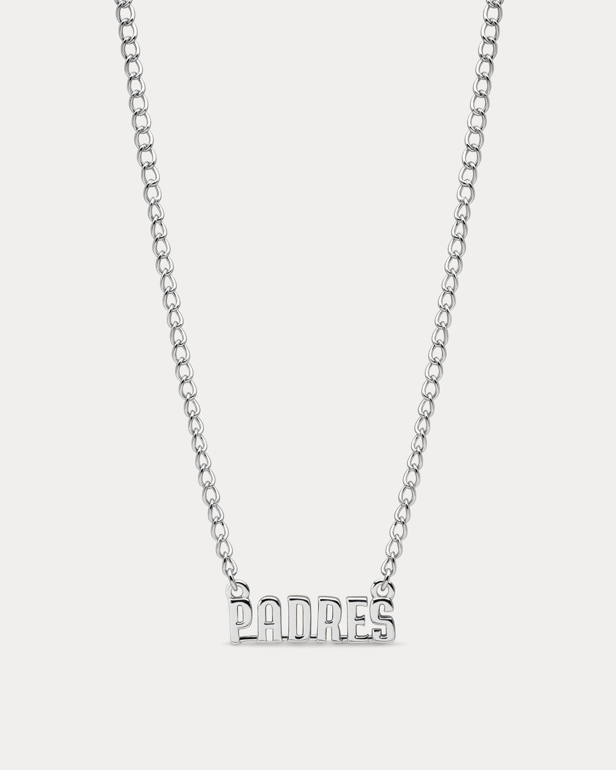 MLB Nameplate Necklace in Silver — another angle 3