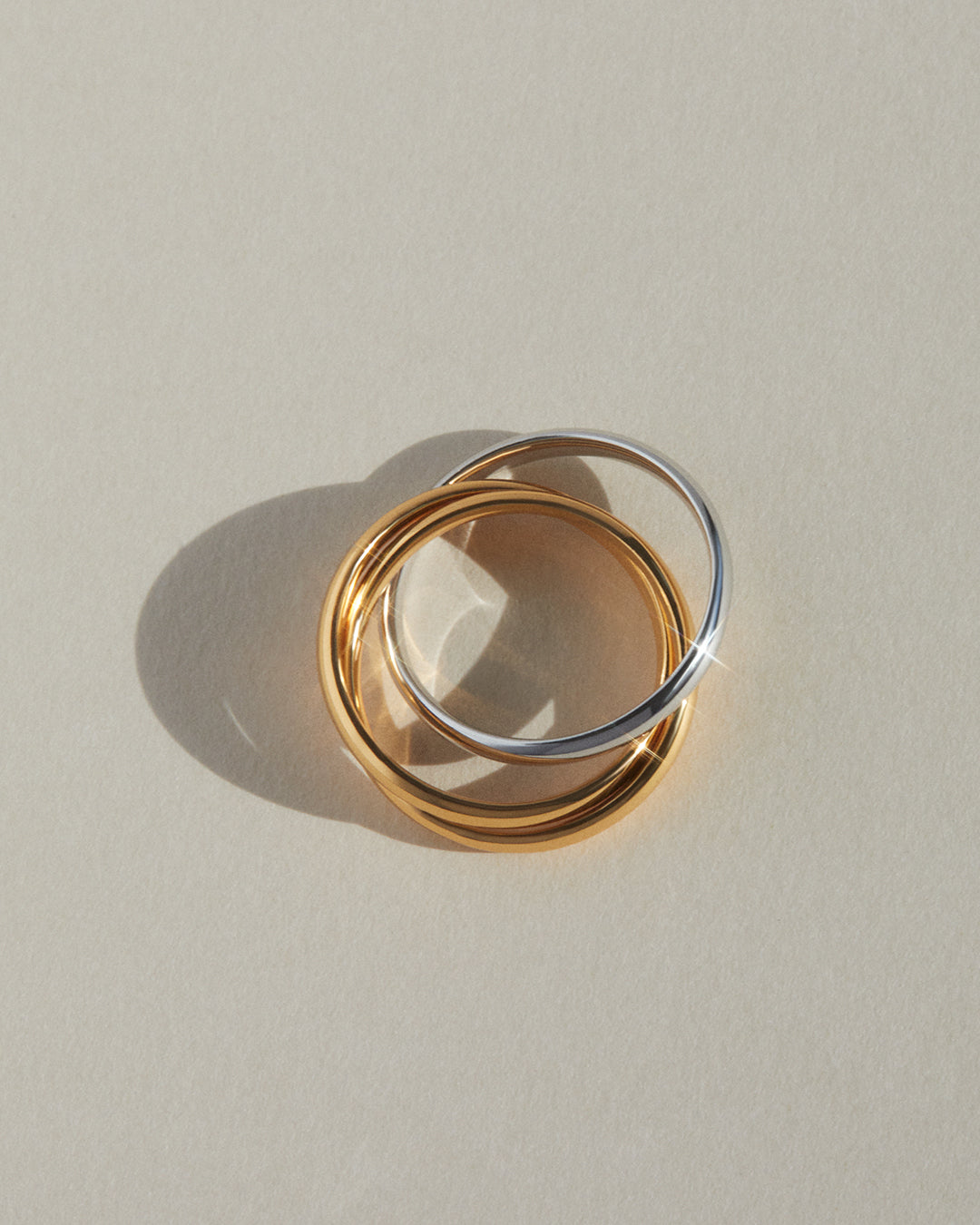 Trio Twisted Ring — alternate angle