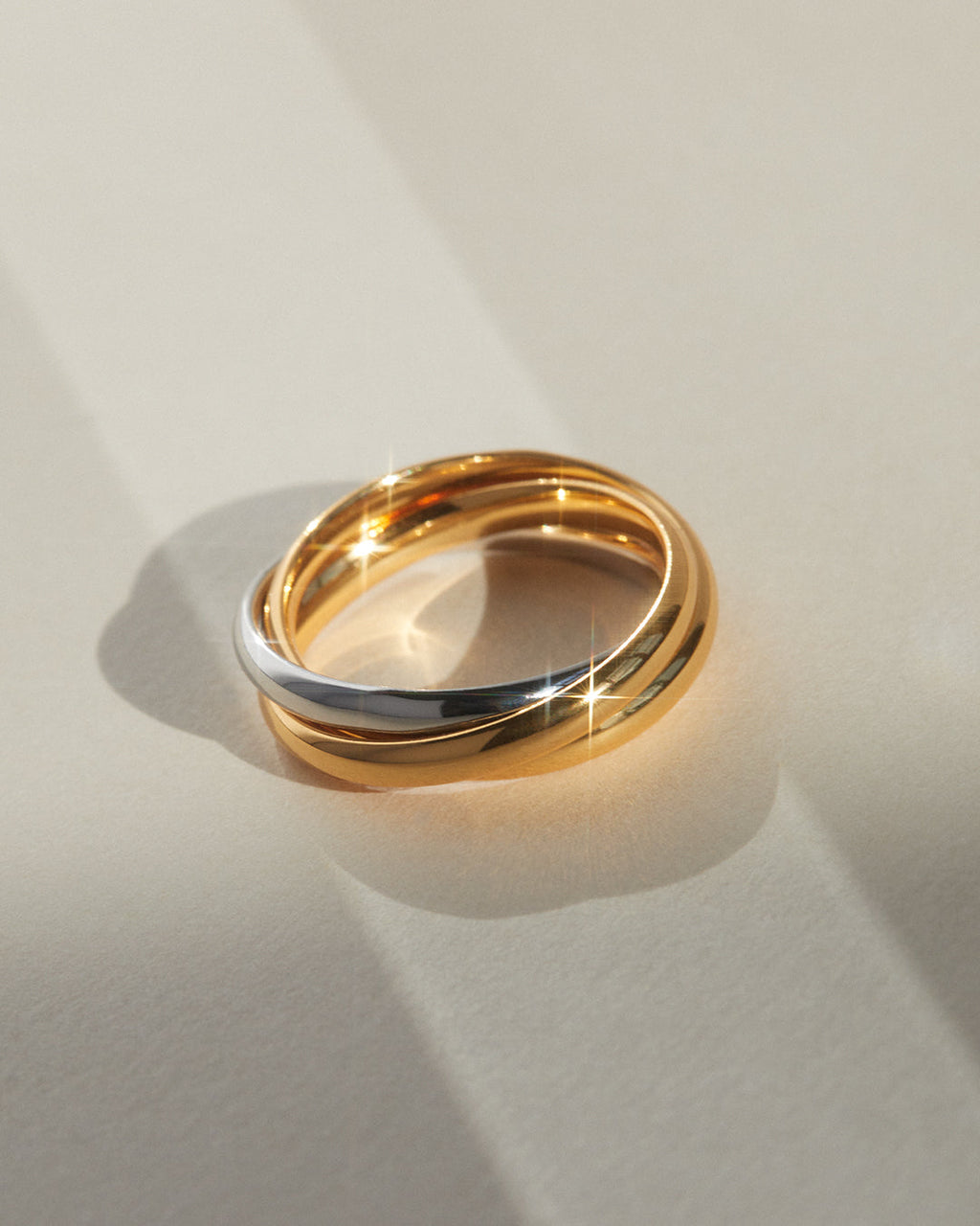Trio Twisted Ring — another angle
