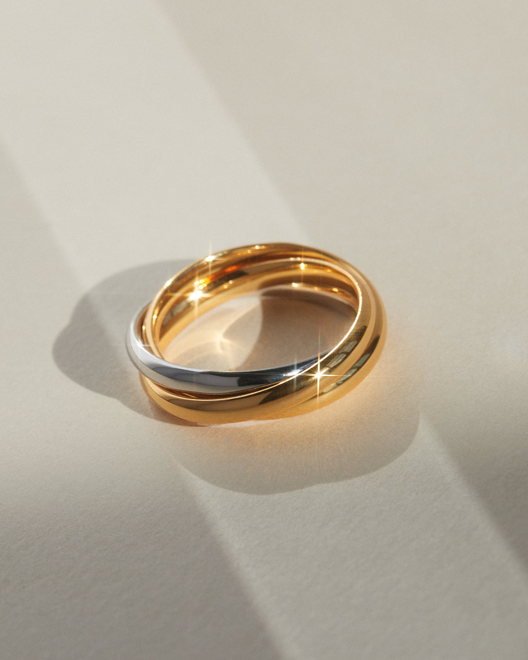 Trio Twisted Ring — another angle