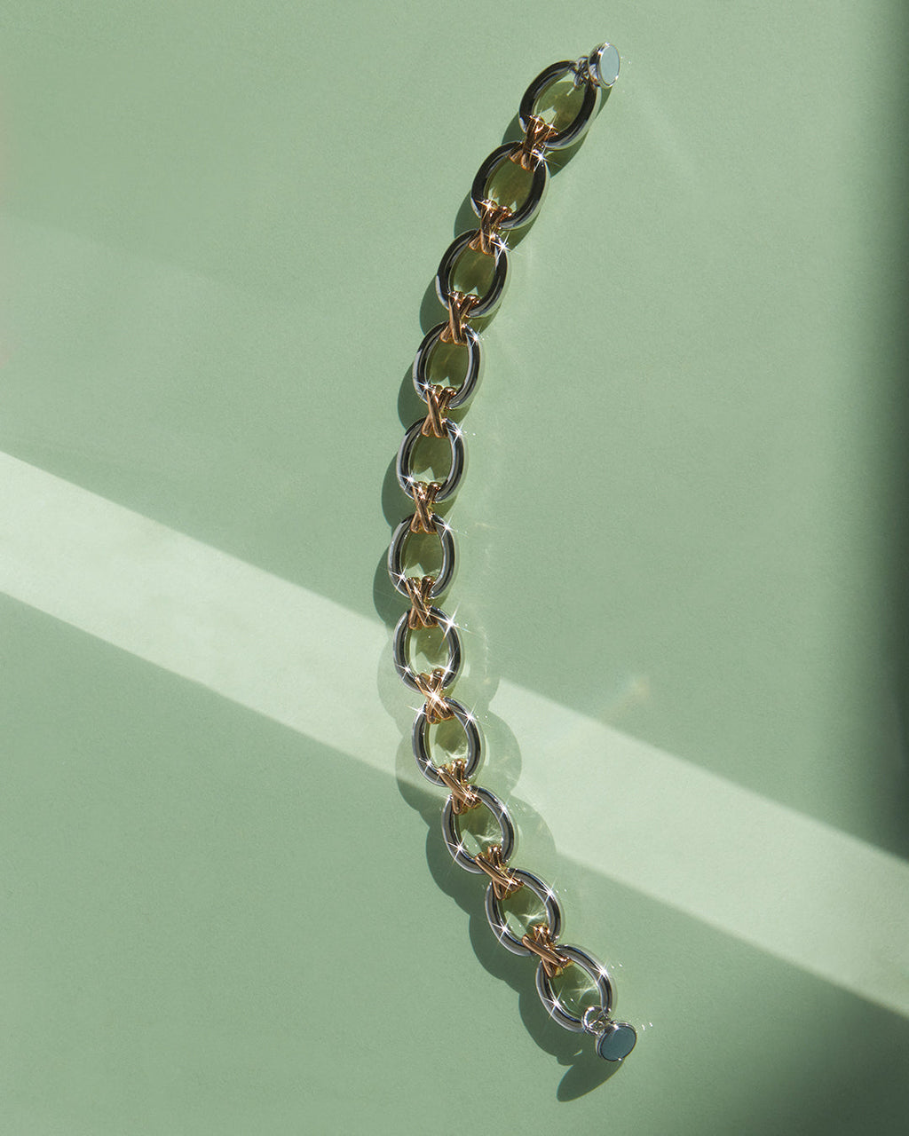 Two-Tone Chain Bracelet — alternate view 2