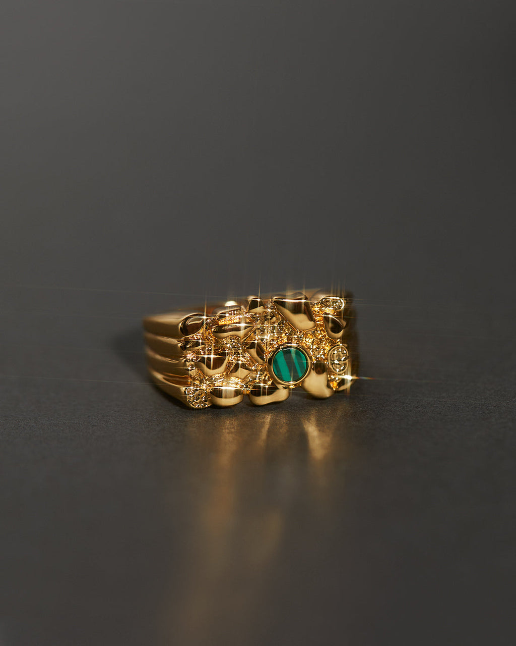 Viva Nugget Ring in Gold — alternate view