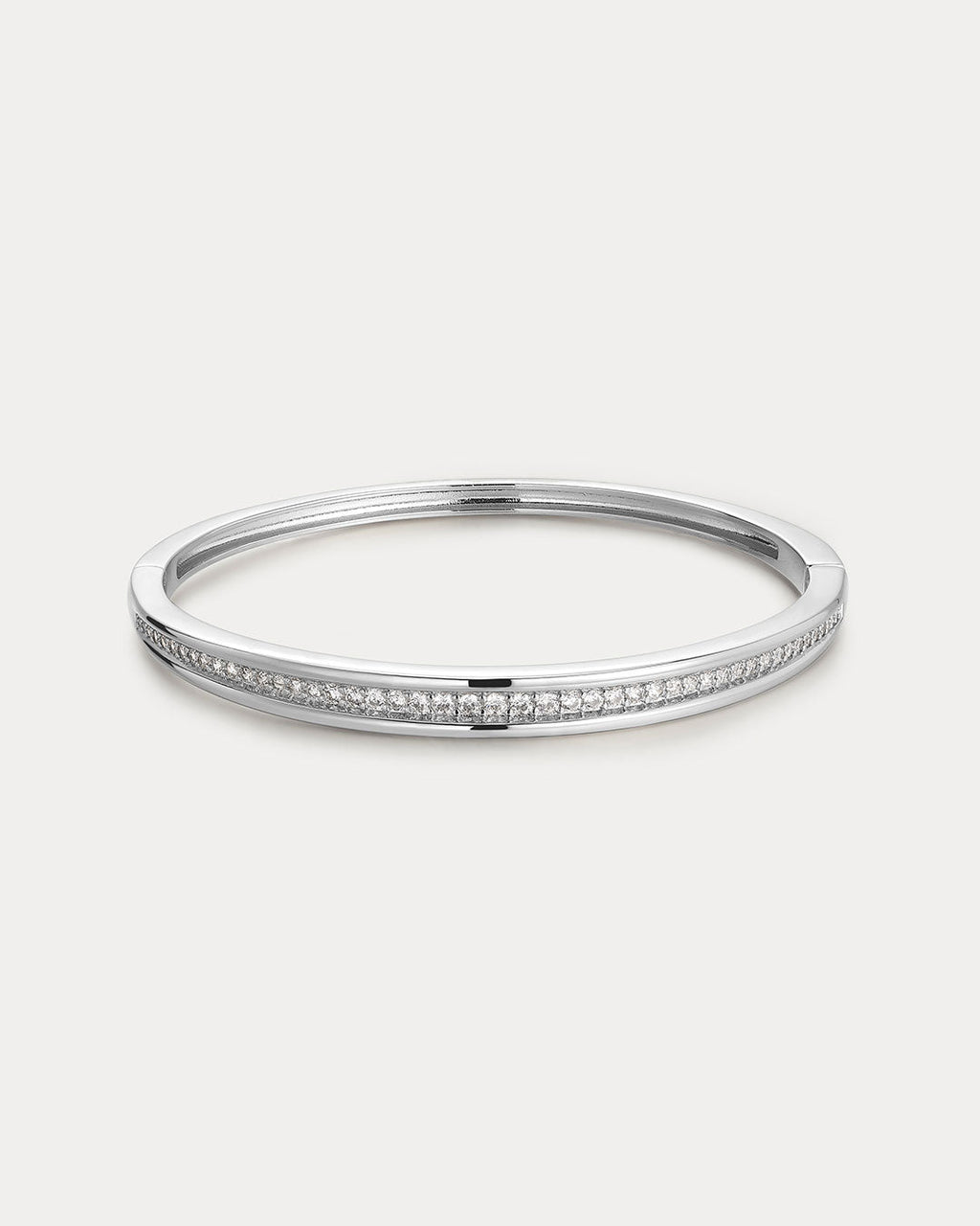 Wave Hinge Cuff in Silver - Bracelets — alternate view