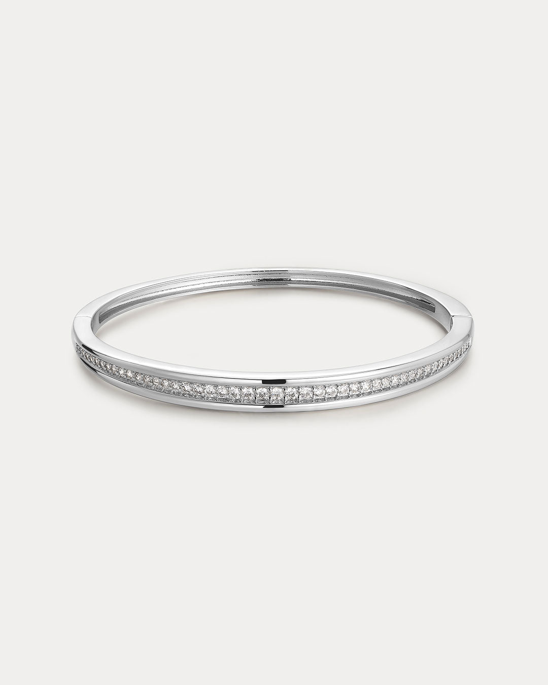 Wave Hinge Cuff in Silver - Bracelets — alternate view