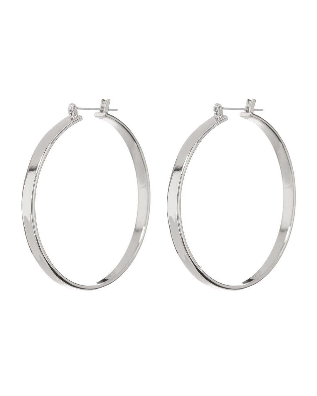 XL Celine Hoops - Silver