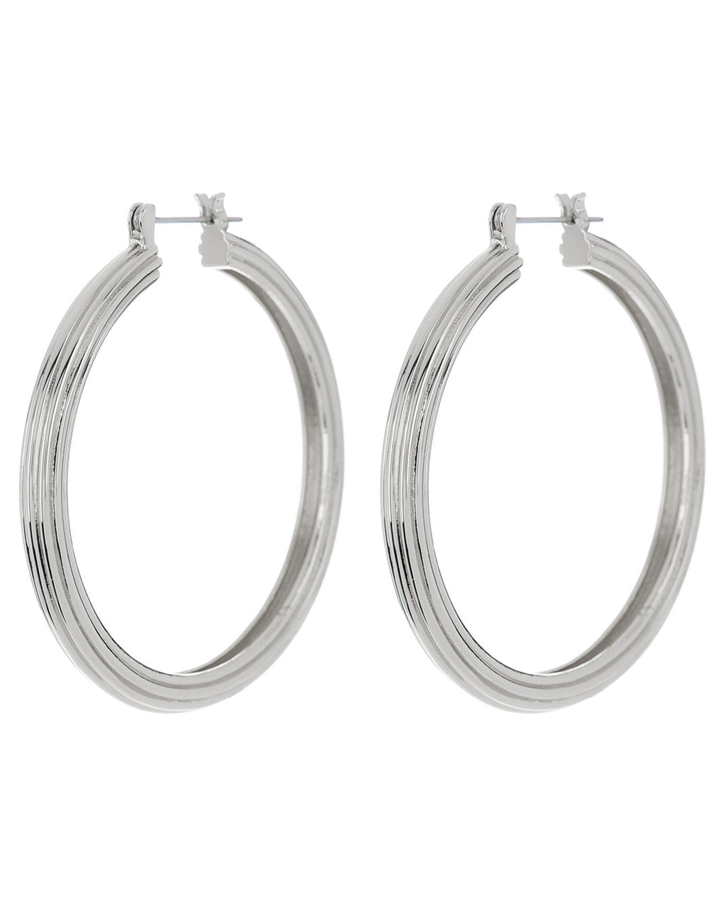 XL Cher Hoops - Silver