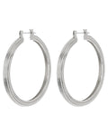 XL Cher Hoops - Silver