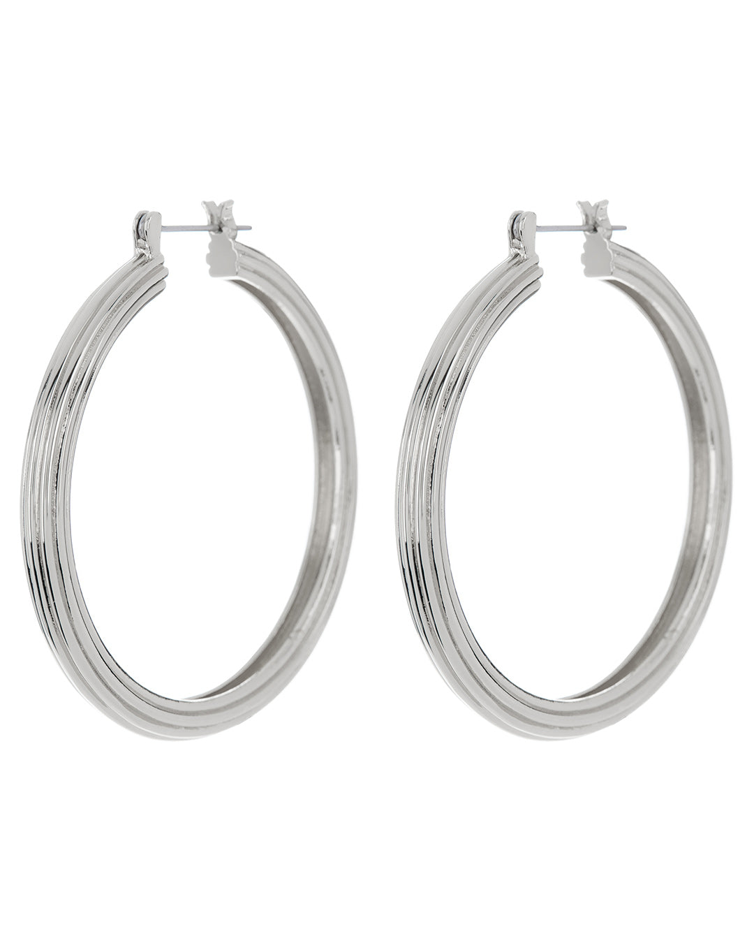 XL Cher Hoops - Silver
