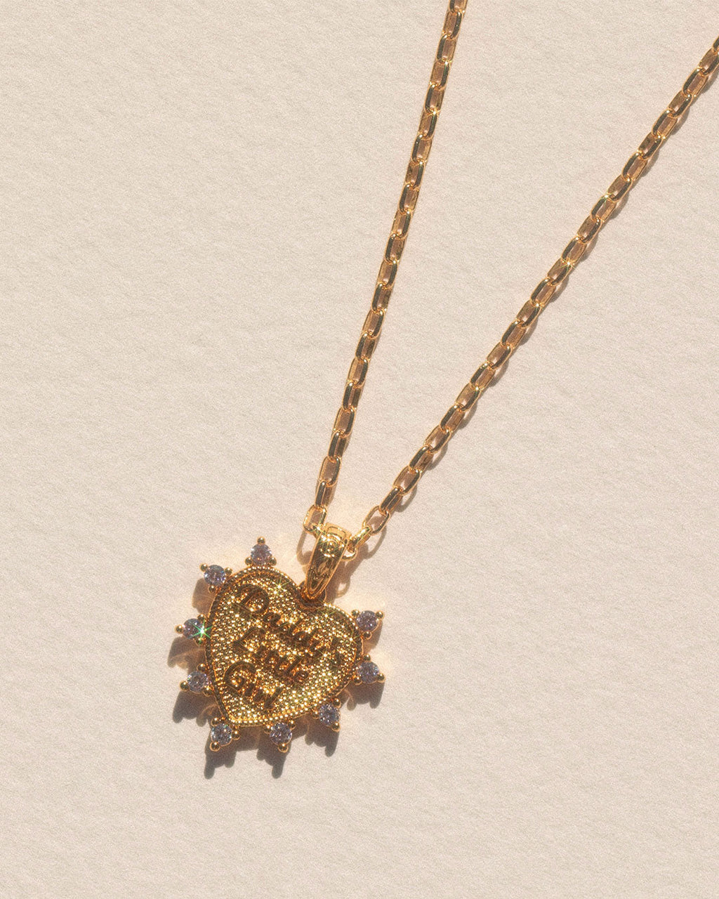 Daddy's Little Girl Necklace in Gold — alternate view