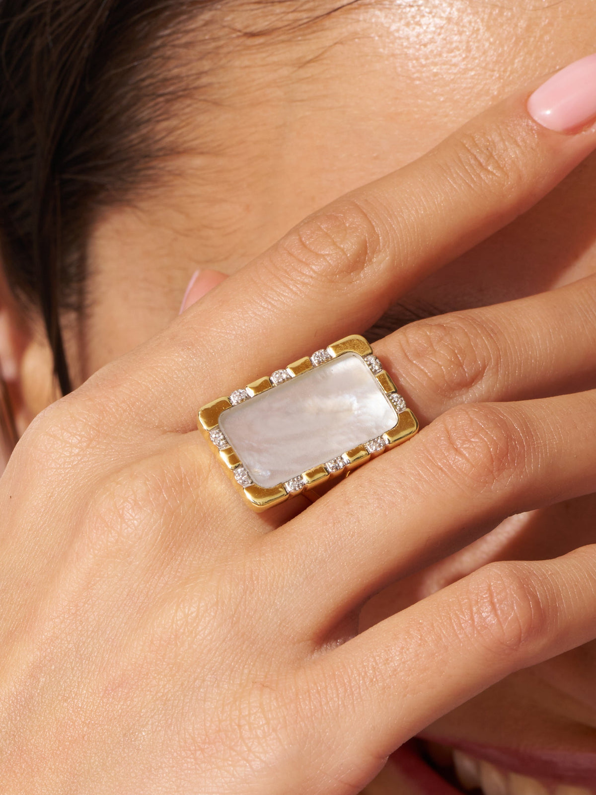 Bianca Ring - Mother-of-pearl - alternate view
