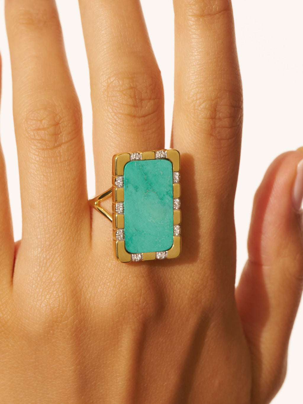 Bianca Ring - Turquoise - alternate view