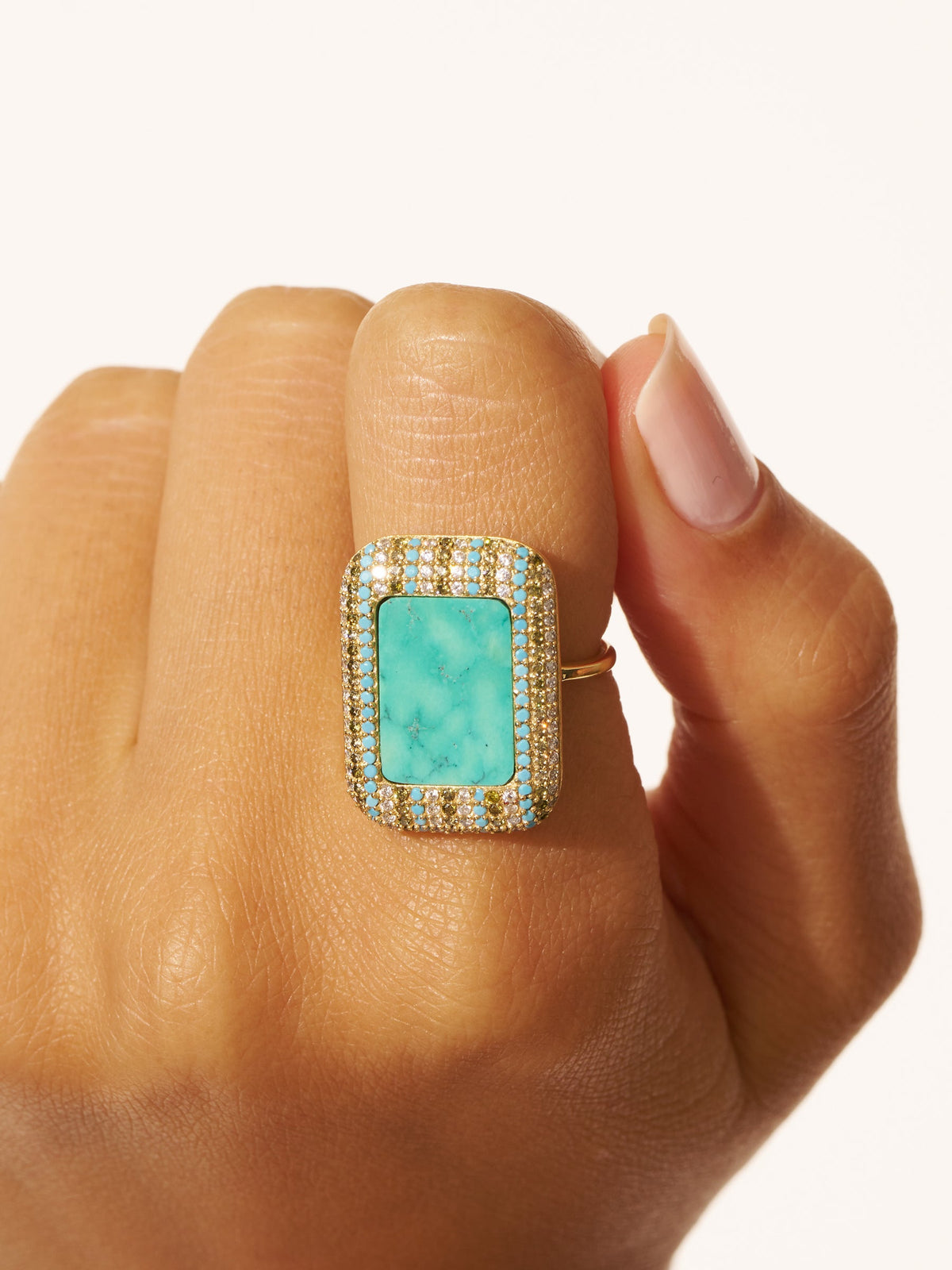 Karma Ring - Turquoise - alternate view