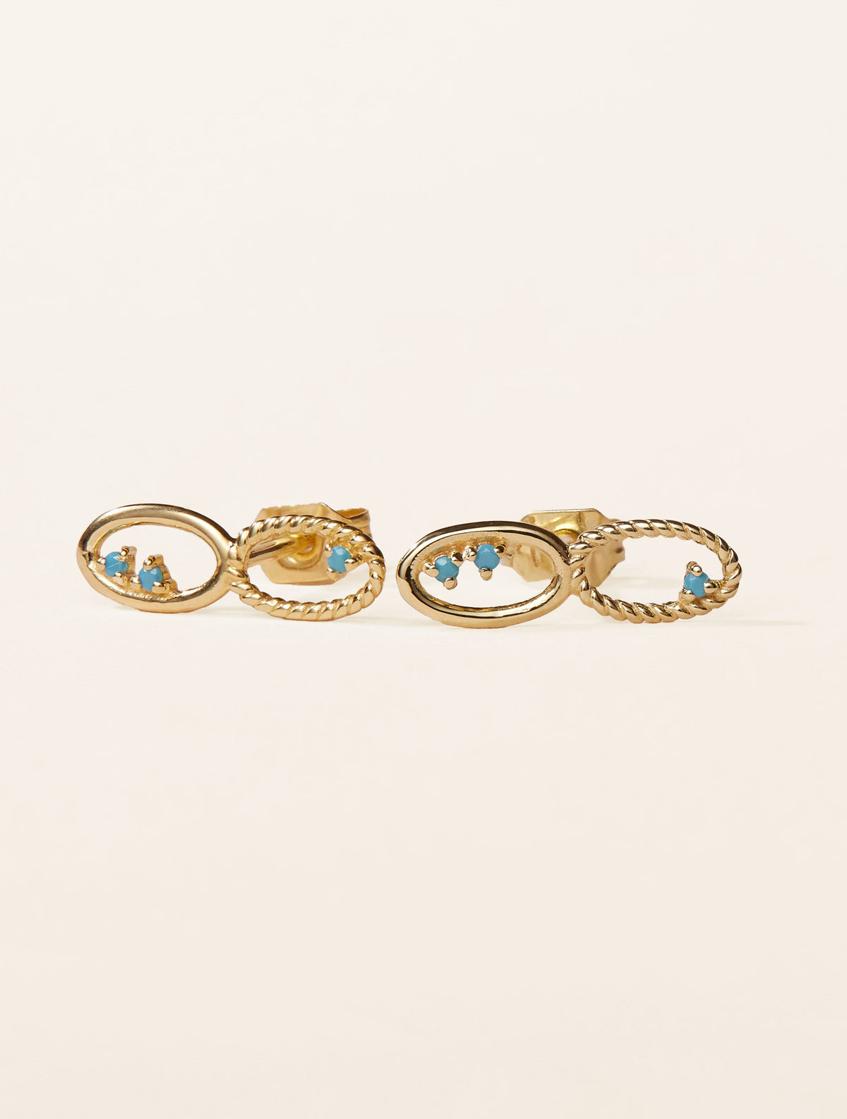 Puces Koyah - Turquoise - front view