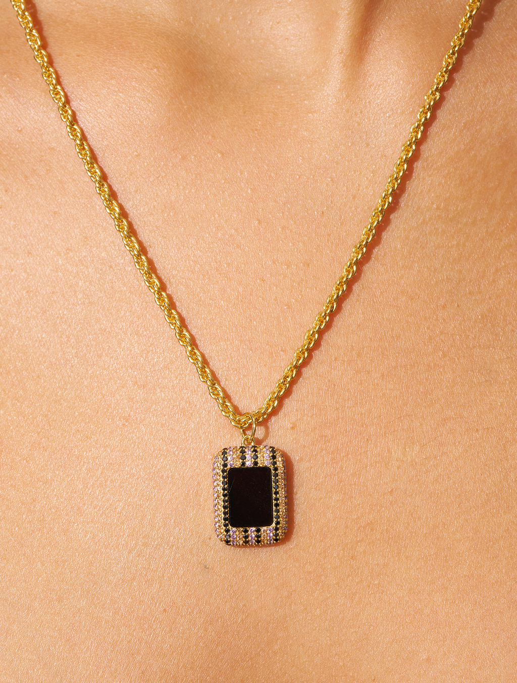 Karma Necklace - Golden Obsidienne - alternate view