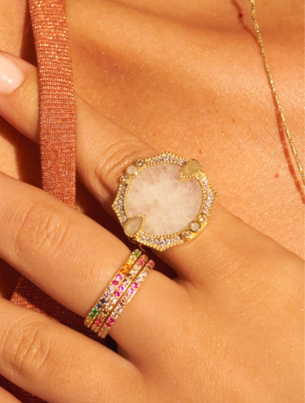 Janih Ring - Stone of Moon - alternate view