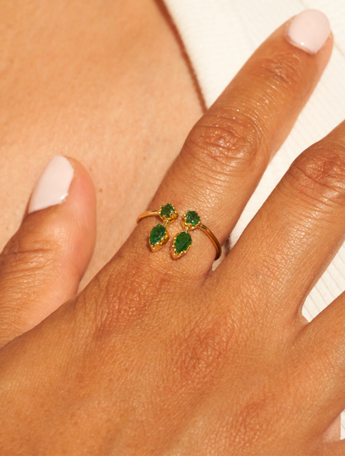 Safra Ring - Aventurine - alternate view
