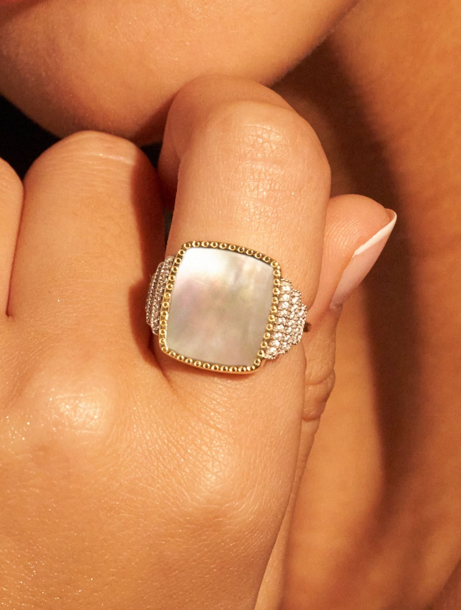 Kara Ring - Mother-of-pearl - alternate view