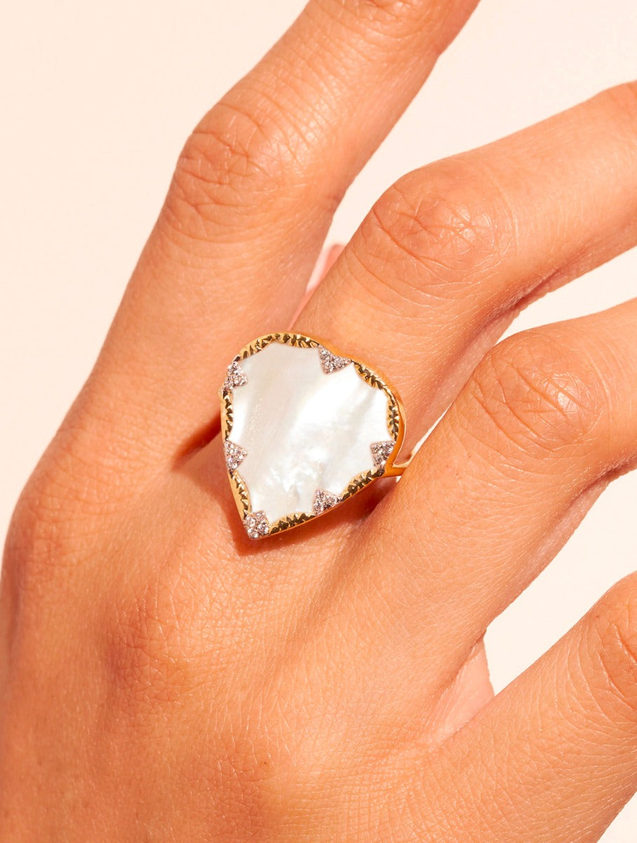 Lima Ring - Mother-of-pearl - alternate view