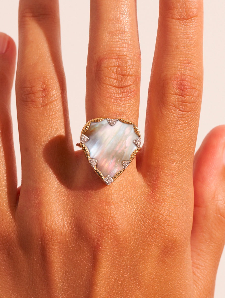 Lima Ring - Pink Mother-of-pearl - alternate view