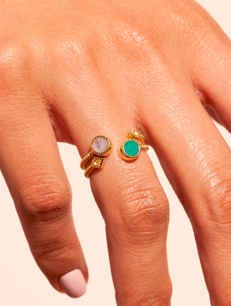Livy Ring - Turquoise - alternate view