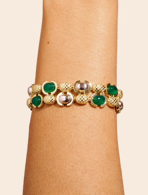 Amara Bracelet - Green Onyx - alternate view