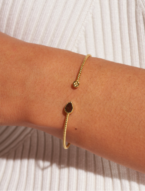 Bali Bangle - Textured Onyx - alternate view
