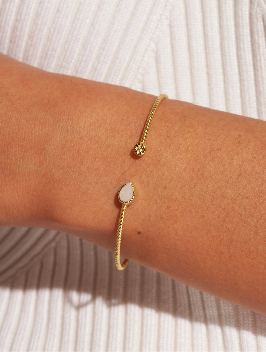 Bali Bangle - Stone of moon - alternate view