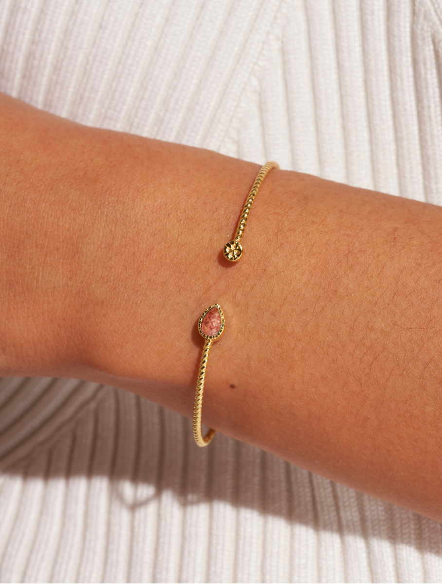 Bali Bangle - Quartz Fraise - alternate view