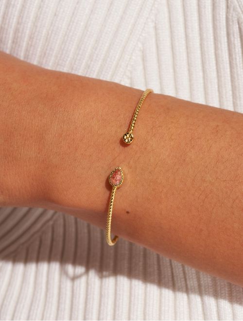 Bali Bangle - Quartz Fraise - alternate view